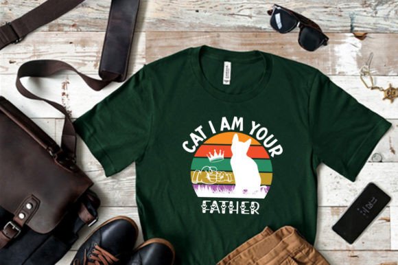 CAT I AM YOUR FATHER SVG Graphics for T-Shirt Designs