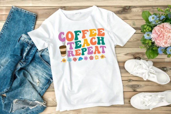 COFFEE TEACH REPEAT, SVG Graphics