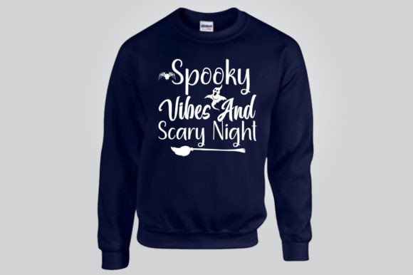 SPOOKY VIBES and SCARY NIGHT Graphics for T-Shirt Designs
