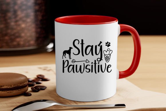 STAY PAWSITIVE SVG: Graphics for T-Shirt Designs & Handmade Business